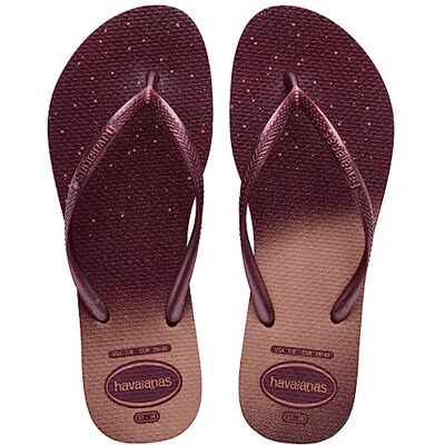 Havaianas kvinnors Slim Gloss Flip-Flop, Purple Soil, 3/4 UK, Lila jord, 35/36 EU Havaianas kvinnors Slim Gloss Flip-Flop, Purple Soil, 3/4 UK, Lila jord, 35/36 EU