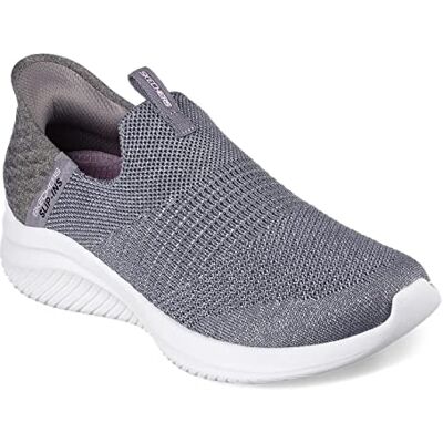 Skechers Ultra Flex 3.0 Smooth Step Handsfree Slip-ins Sneakers för kvinnor, Grå, 5 Wide Skechers Ultra Flex 3.0 Smooth Step Handsfree Slip-ins Sneakers för kvinnor, Grå, 5 Wide