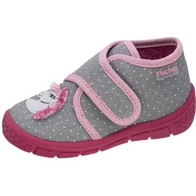 Fischer Markenschuh Fischer Tofflor för barn 641342, storlek:24 EU, Färg:grå Fischer Markenschuh Fischer Tofflor för barn 641342, storlek:24 EU, Färg:grå
