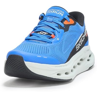 Skechers herr max dämpning glid steg annons handsfree slip-on sneaker, Blå/orange, 44 EU Skechers herr max dämpning glid steg annons handsfree slip-on sneaker, Blå/orange, 44 EU