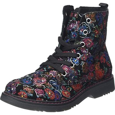 Richter Kinderschuhe Pojkar flickor prisma stövletter, svart (blomtryck), 30 EU Richter Kinderschuhe Pojkar flickor prisma stövletter, svart (blomtryck), 30 EU