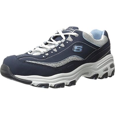 Skechers D'Lites Fresh Start 11923, damskor, Bleu Marine Blanc, 38.5 EU Skechers D'Lites Fresh Start 11923, damskor, Bleu Marine Blanc, 38.5 EU
