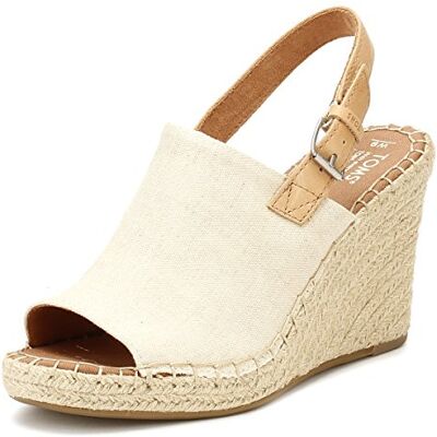 TOMS Damer 10011843 stängda sandaler, Beige naturlig 000, 36 EU TOMS Damer 10011843 stängda sandaler, Beige naturlig 000, 36 EU