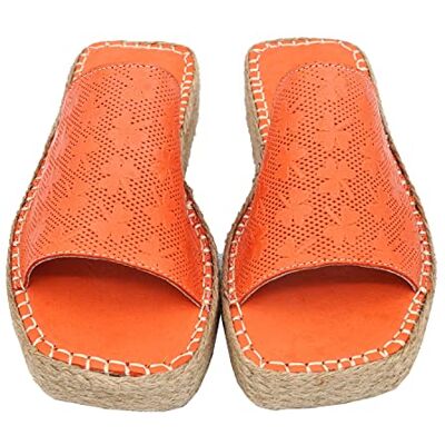 Bonateks FRRBTRLK100044, kil sandal för dam, orange, 39 EU, 1 stycke, 39 EU Bonateks FRRBTRLK100044, kil sandal för dam, orange, 39 EU, 1 stycke, 39 EU