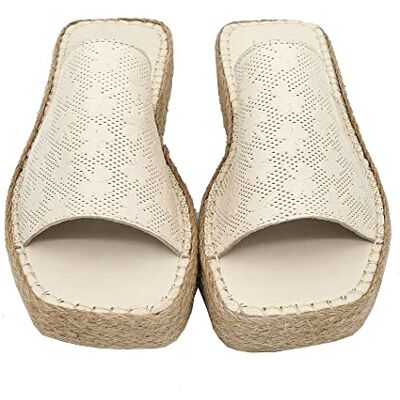 Bonateks Dam DERBTRLKY100015 Wedge Sandal, beige, 40 EU, Beige, 40 EU Bonateks Dam DERBTRLKY100015 Wedge Sandal, beige, 40 EU, Beige, 40 EU