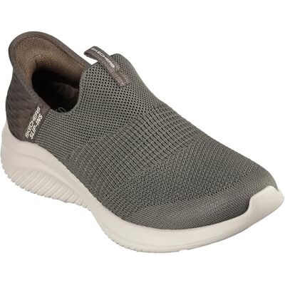Skechers dam Ultra Flex 3.0 mysig randig sneaker, Olivstickad trim, 35.5 EU Skechers dam Ultra Flex 3.0 mysig randig sneaker, Olivstickad trim, 35.5 EU
