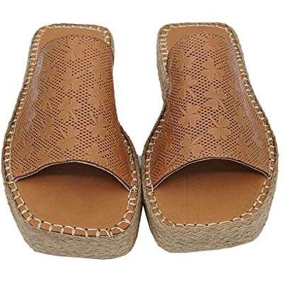 Bonateks Dam DERBTRLKY100016 Wedge Sandal, Brown, 36 EU, BRUN, 36 EU Bonateks Dam DERBTRLKY100016 Wedge Sandal, Brown, 36 EU, BRUN, 36 EU