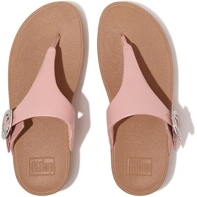 Fitflop dam Lulu Crystal-buckle Leather Toe-post SandalsSandal Fitflop dam Lulu Crystal-buckle Leather Toe-post SandalsSandal