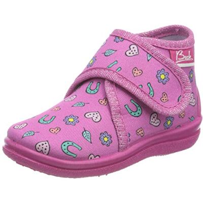 Beck Häftflickor Lucky tofflor, rosa 21 EU Beck Häftflickor Lucky tofflor, rosa 21 EU