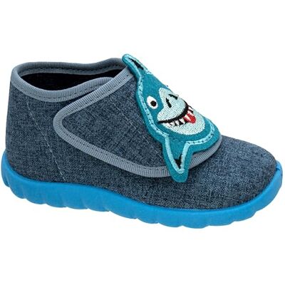 Fischer Markenschuh Fischer Tofflor för barn, storlek:24 EU, Färg:Blå Fischer Markenschuh Fischer Tofflor för barn, storlek:24 EU, Färg:Blå