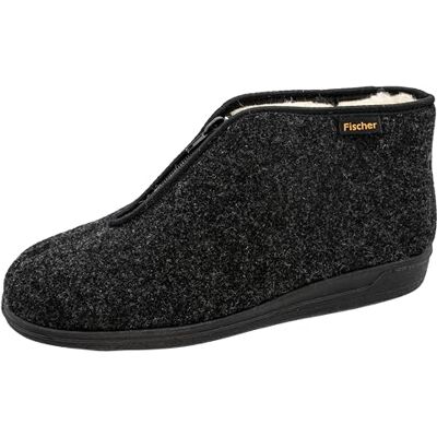 Fischer Markenschuh Fischer män Frank höga tofflor, Svart antracit 205-40 EU Fischer Markenschuh Fischer män Frank höga tofflor, Svart antracit 205-40 EU