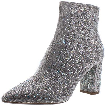 Betsey Johnson Cady, ankelstövel för kvinnor, SILVER, 38 EU Betsey Johnson Cady, ankelstövel för kvinnor, SILVER, 38 EU