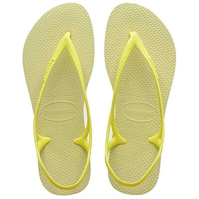 Havaianas platte damessandaal, limoengroen, 1/2 VK Havaianas platte damessandaal, limoengroen, 1/2 VK