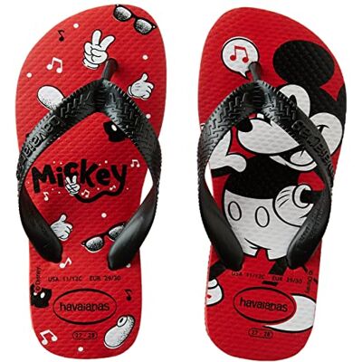 Havaianas unisex barntopp Disney flip-flop, Rubin röd svart, 2/2.5 UK Child Havaianas unisex barntopp Disney flip-flop, Rubin röd svart, 2/2.5 UK Child