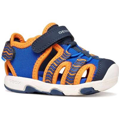 Geox Baby pojkar B Multy Boy A Sandal, ROYAL/orange, 23 EU Geox Baby pojkar B Multy Boy A Sandal, ROYAL/orange, 23 EU