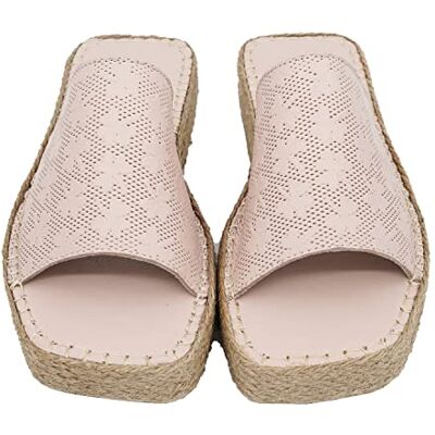 Bonateks FRRBTRLK100023, kil sandal för dam, beige, 38 EU, Beige färg, 38 EU Bonateks FRRBTRLK100023, kil sandal för dam, beige, 38 EU, Beige färg, 38 EU