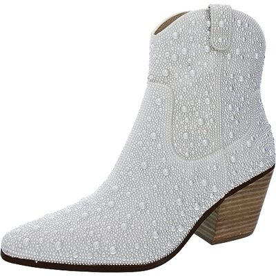 Betsey Johnson Blå av dam Diva Western Boot, Pärla, 7 UK Betsey Johnson Blå av dam Diva Western Boot, Pärla, 7 UK