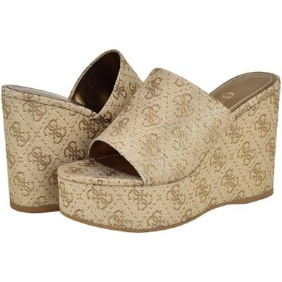GUESS Kvinnor Yenise kil sandal, Guld 710, 37.5 EU GUESS Kvinnor Yenise kil sandal, Guld 710, 37.5 EU