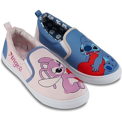 Disney damer Lilo och Stitch skor damer klassisk Lilo och Stitch Slip On sneakers Lilo och Stitch Canvas Slip On sneakers, Ljusblått, 43 EU Disney damer Lilo och Stitch skor damer klassisk Lilo och Stitch Slip On sneakers Lilo och Stitch Canvas Slip On sneakers, Ljusblått, 43 EU