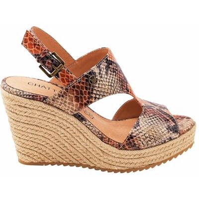 CHATTAWAK Sandaler hyacint läder, Färg: röd, 37 EU CHATTAWAK Sandaler hyacint läder, Färg: röd, 37 EU
