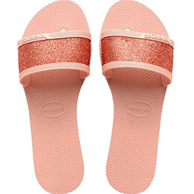 Havaianas Dam You Angra Glitter Balett Rose Slide Sandal, 1/2 UK, Balettros, 33/34 EU Havaianas Dam You Angra Glitter Balett Rose Slide Sandal, 1/2 UK, Balettros, 33/34 EU