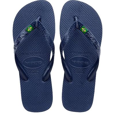 Havaianas unisex topp Brasilien flip-flop, blå, 9/10 UK, BLÅ, 43/44 EU Havaianas unisex topp Brasilien flip-flop, blå, 9/10 UK, BLÅ, 43/44 EU