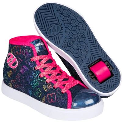 Heelys Snabba, unisex vuxna sneakers, Denim rosa regnbåge, 39 EU Heelys Snabba, unisex vuxna sneakers, Denim rosa regnbåge, 39 EU