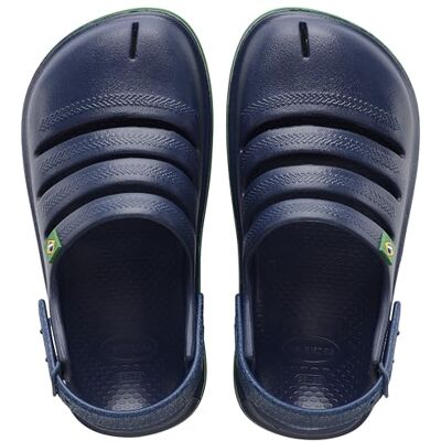Havaianas Barn Clog Brasil Sandal Barn, Färg: blå, 35/36 EU Havaianas Barn Clog Brasil Sandal Barn, Färg: blå, 35/36 EU