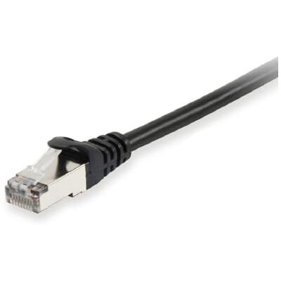 Equip 606100 Cat.6A S/FTP patchkabel, svart, 0,15 m Equip 606100 Cat.6A S/FTP patchkabel, svart, 0,15 m