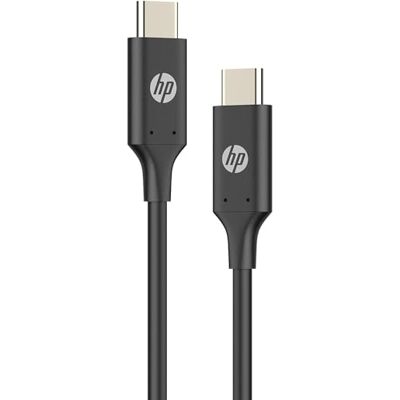 HP Kablar märkt modell kabel DHC-TC107 USB 3.1 A USB typ C för laddning och överföring av data längd 2 m svart färg HP Kablar märkt modell kabel DHC-TC107 USB 3.1 A USB typ C för laddning och överföring av data längd 2 m svart färg