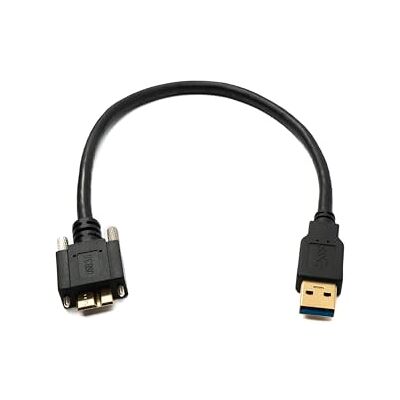 System-S USB 3,0 kabel 30 cm micro B-kontakt till 3,0 typ A kontakt panel montering skruv adapter 5 Gbit/s 100 W System-S USB 3,0 kabel 30 cm micro B-kontakt till 3,0 typ A kontakt panel montering skruv adapter 5 Gbit/s 100 W