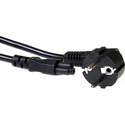 ACT strömkabel 3-polig 1,9 m, CEE7/7 strömkabel C5-kabel strömkabel typ F, för bärbar dator, skyddskontakt vinklad – AK5144 ACT strömkabel 3-polig 1,9 m, CEE7/7 strömkabel C5-kabel strömkabel typ F, för bärbar dator, skyddskontakt vinklad – AK5144