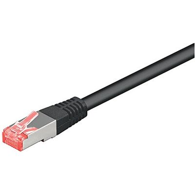 goobay 68697 CAT 6 patchkabel, S/FTP (PiMF), svart goobay 68697 CAT 6 patchkabel, S/FTP (PiMF), svart