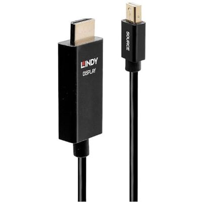 LINDY 40920 0,5 m aktiv Mini DisplayPort till HDMI-adapterkabel med HDR LINDY 40920 0,5 m aktiv Mini DisplayPort till HDMI-adapterkabel med HDR