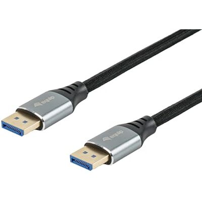 Equip DisplayPort 2.1 premiumkabel, 3,0 m, 16K/60 Hz, 54 Gbps Equip DisplayPort 2.1 premiumkabel, 3,0 m, 16K/60 Hz, 54 Gbps