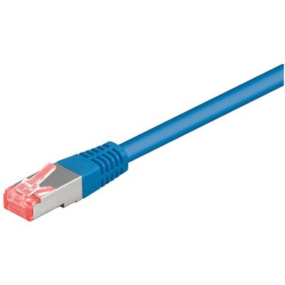 goobay 69267 CAT 6 patchkabel S/FTP (PiMF) blå LSZH halogenfri CU goobay 69267 CAT 6 patchkabel S/FTP (PiMF) blå LSZH halogenfri CU