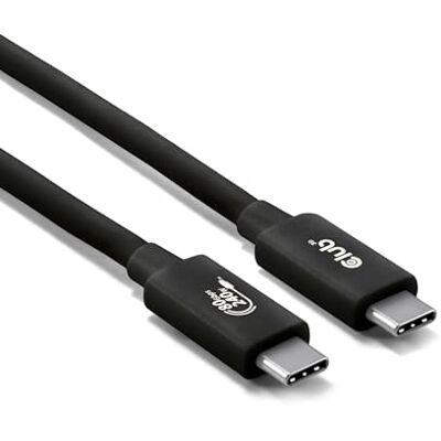 Club 3D CAC-1570 USB 80 Gbps certifierad 240 W 8K 240Hz Type-C® 1,2 m/3,94 fot svart kabel Club 3D CAC-1570 USB 80 Gbps certifierad 240 W 8K 240Hz Type-C® 1,2 m/3,94 fot svart kabel