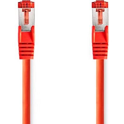 NEDIS Nätverkskabel CAT6 S/FTP RJ4 5 kontakt – RJ45-kontakt 3 m röd NEDIS Nätverkskabel CAT6 S/FTP RJ4 5 kontakt – RJ45-kontakt 3 m röd