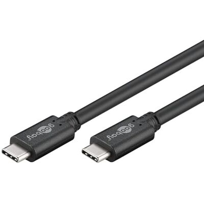 goobay 67976 USB C till USB C 3.2 Gen 1 snabbladdningskabel 60 W – 20 V – 3 A/mobiltelefonkabel 5 Gbits/laddningskabel USBC till USB typ C/Galaxy & iPhone/svart/1 m goobay 67976 USB C till USB C 3.2 Gen 1 snabbladdningskabel 60 W – 20 V – 3 A/mobiltelefonkabel 5 Gbits/laddningskabel USBC till USB typ C/Galaxy & iPhone/svart/1 m
