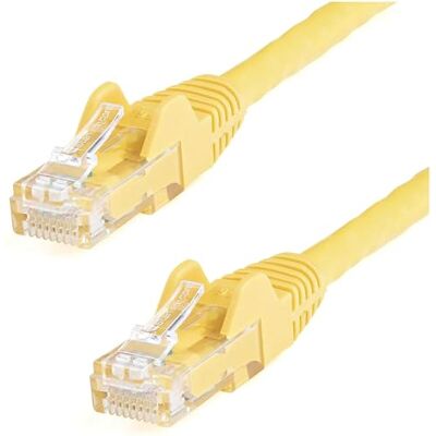 StarTech .com Ethernetkabel, CAT6, 15,2 m, gul, för gigabit, 650 MHz, 100 W, PoE, RJ45, UTP, nätverks-/patchkabel, hakfri med dragavlastning, fluke-testad, UL/TIA-certifierad (N6PATCH50YL) StarTech .com Ethernetkabel, CAT6, 15,2 m, gul, för gigabit, 650 MHz, 100 W, PoE, RJ45, UTP, nätverks-/patchkabel, hakfri med dragavlastning, fluke-testad, UL/TIA-certifierad (N6PATCH50YL)