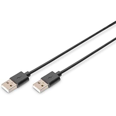 Digitus USB 2.0-kabel – 3 m – USB-A till typ A – 480 Mbps – för datorer, bärbara datorer, hubbar – svart Digitus USB 2.0-kabel – 3 m – USB-A till typ A – 480 Mbps – för datorer, bärbara datorer, hubbar – svart