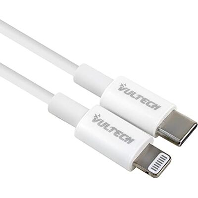Vultech SM-T71WH USB-C till Lightning-kabel, MFI, snabb laddning PD 3A och QC 3.0, dataöverföring 480 Mbps, TPE vit 1 m, för iPhone X/XS/XR/11/12/13/14 Pro Max och iPad Vultech SM-T71WH USB-C till Lightning-kabel, MFI, snabb laddning PD 3A och QC 3.0, dataöverföring 480 Mbps, TPE vit 1 m, för iPhone X/XS/XR/11/12/13/14 Pro Max och iPad