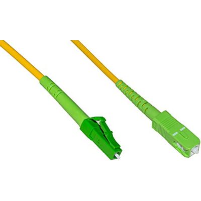 LINK LKLCSCAPCS1 APC LC fiberoptikkabel till APC SC SINGLEMODE SIMPLEX MT.1, Gul LINK LKLCSCAPCS1 APC LC fiberoptikkabel till APC SC SINGLEMODE SIMPLEX MT.1, Gul