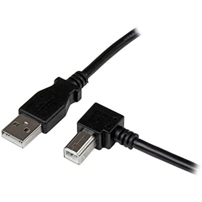 StarTech .com 3 m USB 2.0 A till B-kabel vinklad till höger – St/St – USB-skrivarkabel StarTech .com 3 m USB 2.0 A till B-kabel vinklad till höger – St/St – USB-skrivarkabel