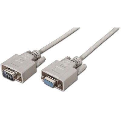 Monkey Ladder Kabel – seriell RS232 DB9/M-DB9/H-kabel, beige, längd 1 Monkey Ladder Kabel – seriell RS232 DB9/M-DB9/H-kabel, beige, längd 1