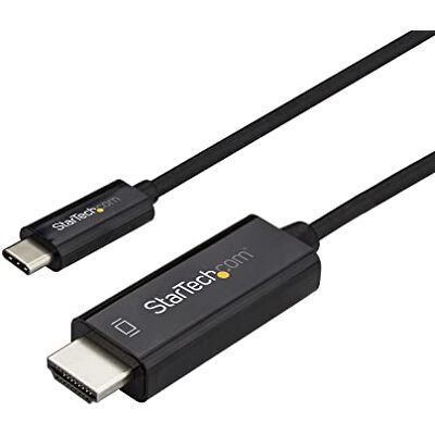 StarTech .com USB-C till HDMI-adapter 1 m USB typ-C Video DP Alt Mode till HDMI 2.0 videokabel DP 1.2 HBR2 4K 60 Hz Thunderbolt 3-kompatibel svart (CDP2HD1MBNL) StarTech .com USB-C till HDMI-adapter 1 m USB typ-C Video DP Alt Mode till HDMI 2.0 videokabel DP 1.2 HBR2 4K 60 Hz Thunderbolt 3-kompatibel svart (CDP2HD1MBNL)