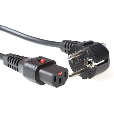 ACT C13 IEC-lås 1 meter strömkabel C13 hona till CEE 7/7 hane för PDU servrar och nätverksenheter AK5057 ACT C13 IEC-lås 1 meter strömkabel C13 hona till CEE 7/7 hane för PDU servrar och nätverksenheter AK5057