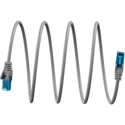 goobay Ultraflexibel LAN kabel 7,5 m – CAT 6A patchkabel U/UTP – grå, kopparledare, halogenfri TPE-kappa, RJ45-kontakt, PoE/PoE+-lämplig, 3 µ guldpläterade kontaktytor – 79214 goobay Ultraflexibel LAN kabel 7,5 m – CAT 6A patchkabel U/UTP – grå, kopparledare, halogenfri TPE-kappa, RJ45-kontakt, PoE/PoE+-lämplig, 3 µ guldpläterade kontaktytor – 79214