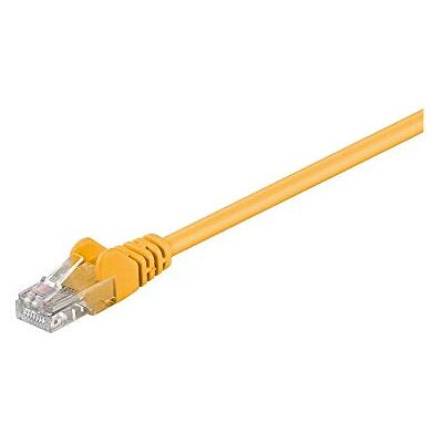 goobay 95634 CAT 5e patchkabel, U/UTP, gul, CCA kopparblandning goobay 95634 CAT 5e patchkabel, U/UTP, gul, CCA kopparblandning