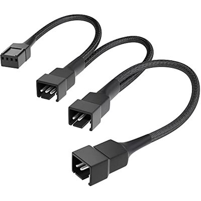 KabelDirekt – PWM-fläkt- till 3x PWM-fläktdistributionskabel – 20cm KabelDirekt – PWM-fläkt- till 3x PWM-fläktdistributionskabel – 20cm
